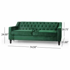 GDFStudio Jameer Modern Glam Tufted Velvet 3 Seater Sofa -GDF sofa Shop ddf184a20fc684a7 9666 w800 h800 b1 p0