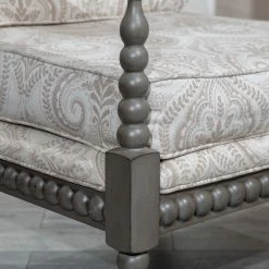 DTY Indoor Living Silverthorne Spindle Chair, Weathered Gray/Taupe Paisley -GDF sofa Shop de310c890f627608 8036 w800 h800 b0 p0