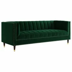 Inspired Home Nicole Miller Althea Velvet Channel Tufted Nailhead Trim Sofa, Hunter Green/Gold 14 Inspired Home Nicole Miller Althea Velvet Channel Tufted Nailhead Trim Sofa, Hunter Green/Gold -GDF sofa Shop de6154f30e9f6db6 6968 w800 h800 b1 p0