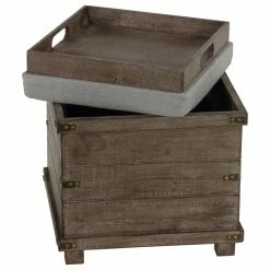 Cortesi Home Scusset Storage Chest Tray Ottoman In Fabric And Wood, Grey 10 Cortesi Home Scusset Storage Chest Tray Ottoman In Fabric And Wood, Grey -GDF sofa Shop deb1c2fc0cb8abfc 5375 w800 h800 b1 p0