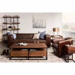 Moe's Home Collection Castle Sofa Cappuccino Brown Leather -GDF sofa Shop dee17b370e828feb 6324 w800 h800 b0 p0