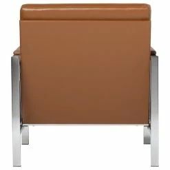 Studio Designs Home Atlas Bonded Leather Lounge Chair, Brown -GDF sofa Shop dfa1daca099f4015 6355 w800 h800 b1 p0