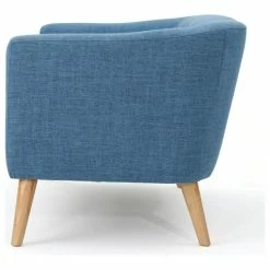 GDFStudio GDF Studio Carol Button Back Mid Century Fabric Modern Loveseat, Muted Blue -GDF sofa Shop e05197e80f9075ef 6976 w800 h800 b1 p0