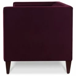 Jennifer Taylor Home Jack 84" Modern Tuxedo Tufted Sofa, Burgundy Velvet -GDF sofa Shop e0715f6e0138ef98 6614 w800 h800 b1 p0