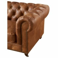 Crafters And Weavers Leather Chesterfield Arm Chair, Light Brown 9 Crafters And Weavers Leather Chesterfield Arm Chair, Light Brown -GDF sofa Shop e16151730c5cc136 4639 w800 h800 b1 p0