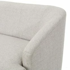 EFurnish Mid Century Loveseat, Curved Legs With Grey Polyester Upholstery -GDF sofa Shop e1a11ed00fe0956d 4300 w800 h800 b0 p0