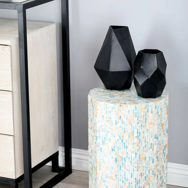 Brimfield & May Contemporary Blue Mother Of Pearl Accent Table 47336 6 Brimfield & May Contemporary Blue Mother Of Pearl Accent Table 47336 - Image 4