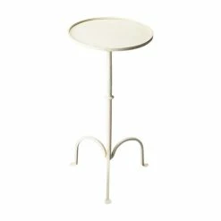 Butler Specialty Company Butler Founders Gray/Beige Iron Pedestal Table