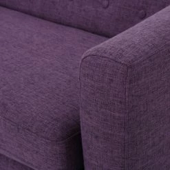 GDFStudio GDF Studio Carol Button Back Mid Century Fabric Modern Loveseat, Muted Purple -GDF sofa Shop e2e131960f9075e4 6818 w800 h800 b0 p0