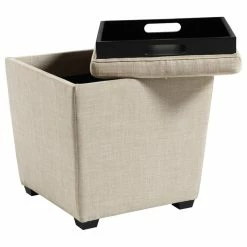 Office Star Products Rockford Storage Ottoman, Cream -GDF sofa Shop e391516200ede64b 2122 w800 h800 b1 p0