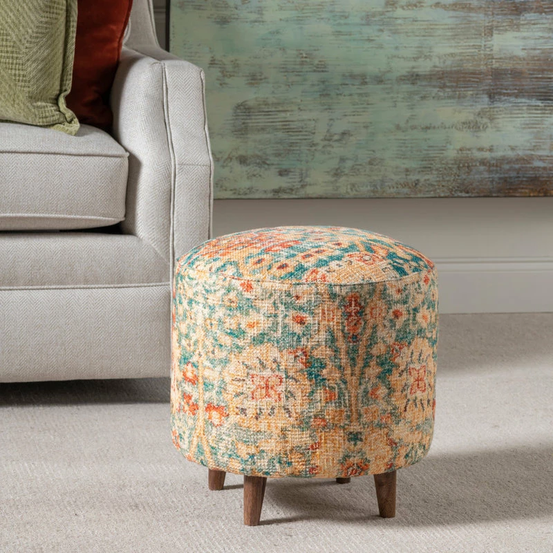 Crestview Collection Chloe Round Stool 5 Crestview Collection Chloe Round Stool - Image 3