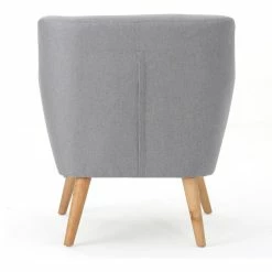 GDFStudio GDF Studio Madeira Buttoned Mid Century Modern Dark Teal Fabric Club Chair, Ligh -GDF sofa Shop e4b19a5c01c4462b 9099 w800 h800 b1 p0