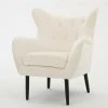 GDFStudio GDF Studio Kotop Contemporary New Velvet Wingback Arm Chair, Ivory -GDF sofa Shop e4b1df31022959ff 5783 w800 h800 b0 p0