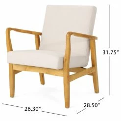 GDFStudio GDF Studio Isaac Mid Century Modern Fabric Club Chair, Ivory/Walnut 12 GDFStudio GDF Studio Isaac Mid Century Modern Fabric Club Chair, Ivory/Walnut -GDF sofa Shop e561341501c98e47 0012 w800 h800 b1 p0