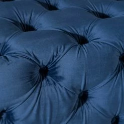 GDFStudio GDF Studio Provence TModern Glam Tufted Velvet Ottoman Bench, Navy Blue -GDF sofa Shop e5a1efe301babbf0 7823 w800 h800 b0 p0