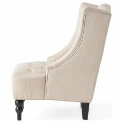 GDFStudio GDF Studio Clarice Tall Wingback Tufted Fabric Accent Chair, Light Beige 22 GDFStudio GDF Studio Clarice Tall Wingback Tufted Fabric Accent Chair, Light Beige -GDF sofa Shop e6013d3f023936a3 8316 w800 h800 b1 p0