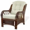 SK New Interiors Alexa Living Armchair With Cushion, Natural Wicker, Dark Walnut -GDF sofa Shop e611850a0d2cec4e 6733 w800 h800 b1 p0