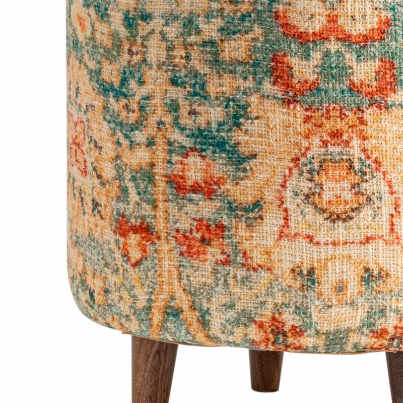 Crestview Collection Chloe Round Stool 4 Crestview Collection Chloe Round Stool - Image 2