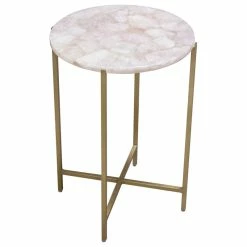 Diamond Sofa Mika Round Accent Table With Rose Quartz Top With Brass Base 14 Diamond Sofa Mika Round Accent Table With Rose Quartz Top With Brass Base -GDF sofa Shop e881479000106add 9861 w800 h800 b1 p0