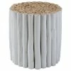 East At Main's Stanley White Round Teakwood Stool -GDF sofa Shop e8a1de5c0862f2ea 9477 w800 h800 b1 p0