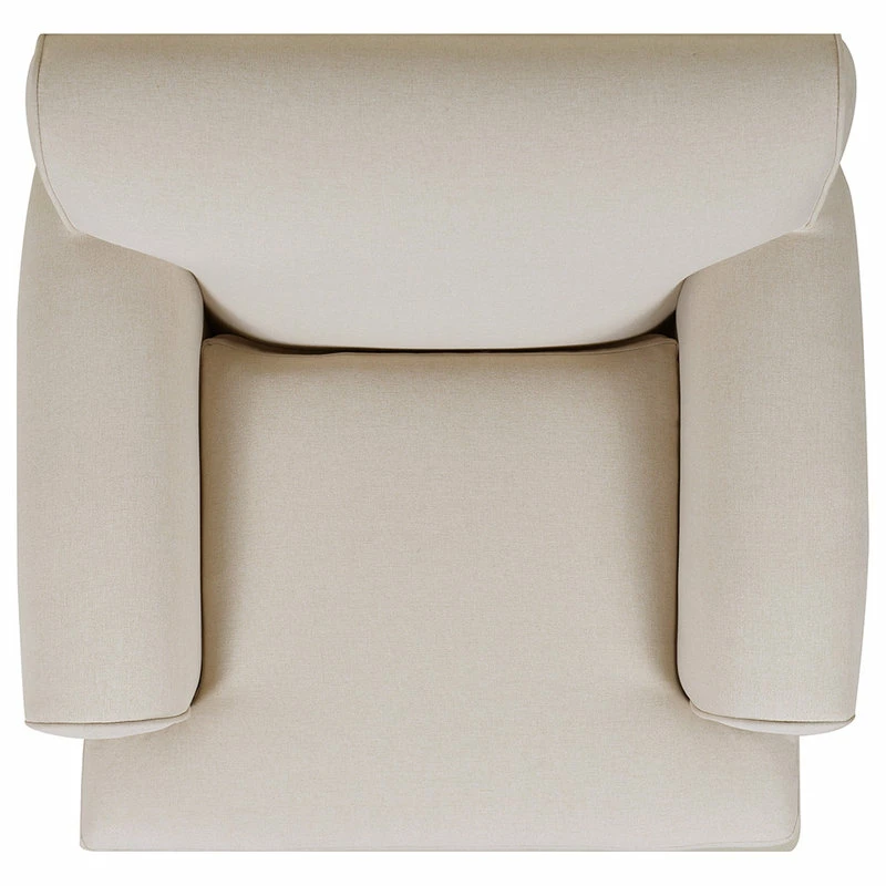 Jennifer Taylor Home Alana Lawson Accent Arm Chair Metal Casters, Sky Neutral Beige 11 Jennifer Taylor Home Alana Lawson Accent Arm Chair Metal Casters, Sky Neutral Beige - Image 9