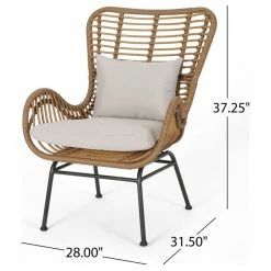 GDFStudio Gloria Indoor Wicker Club Chairs With Cushions, Set Of 2, Light Brown/Black/Beig -GDF sofa Shop e93138740f907c33 8050 w800 h800 b1 p0