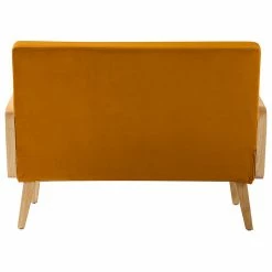 Karat Home Wicker Arm Loveseat, Yellow -GDF sofa Shop e94129be01e8ca10 0817 w800 h800 b1 p0