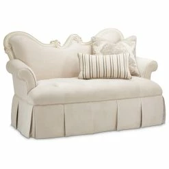 Michael Amini Lavelle Classic Pearl Settee, Ivory -GDF sofa Shop e941413a01f95f4d 8493 w800 h800 b1 p0