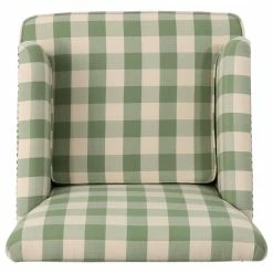 GDFStudio GDF Studio Eve Tufted Fabric Club Chair, Green Checkerboard/Dark Brown 15 GDFStudio GDF Studio Eve Tufted Fabric Club Chair, Green Checkerboard/Dark Brown -GDF sofa Shop eb21610301b70a4e 1202 w800 h800 b1 p0