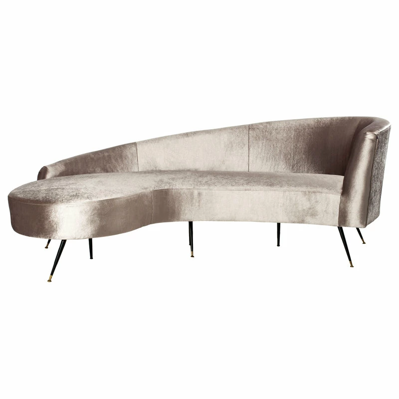 Safavieh Evangeline Parisian Sofa, Champagne, Black 3 Safavieh Evangeline Parisian Sofa, Champagne, Black