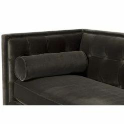 Jennifer Taylor Home Jack 84" Modern Tuxedo Tufted Sofa, Charcoal Gray Velvet -GDF sofa Shop eb8106280d83b83d 6614 w800 h800 b0 p0