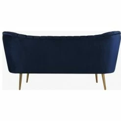 Meridian Furniture Margo Velvet Loveseat, Navy -GDF sofa Shop ebc1ae9702740deb 6476 w800 h800 b1 p0