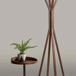 Adesso Crater End Table- Walnut -GDF sofa Shop ebd11ee50bc77a96 7022 w800 h800 b0 p0