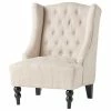 GDFStudio GDF Studio Clarice Tall Wingback Tufted Fabric Accent Chair, Light Beige -GDF sofa Shop ec5123f20239369c 8316 w800 h800 b1 p0