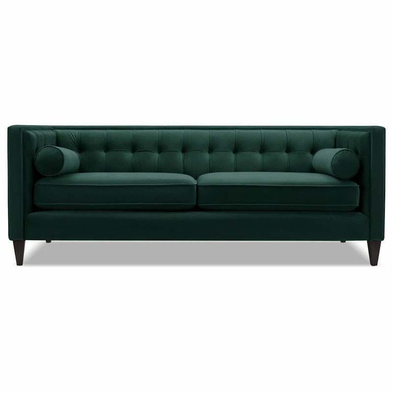 Jennifer Taylor Home Jack 84" Modern Tuxedo Tufted Sofa, Hunter Green 3 Jennifer Taylor Home Jack 84" Modern Tuxedo Tufted Sofa, Hunter Green