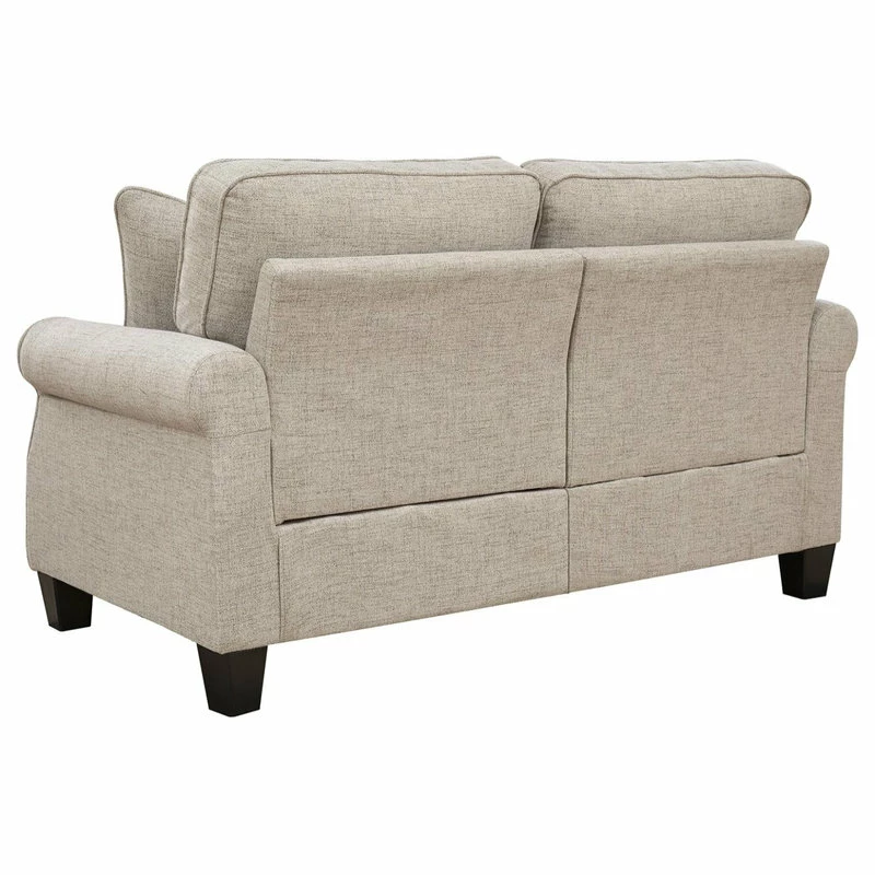 Ashley Furniture Industries Alessio Contemporary Beige Loveseat 6 Ashley Furniture Industries Alessio Contemporary Beige Loveseat - Image 4