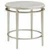 Inspire Q Milroy Champagne Silver Finish Round Marble Top End Table -GDF sofa Shop ee01760b00b16d39 0886 w800 h800 b1 p0