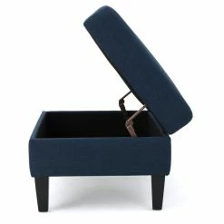GDFStudio GDF Studio Carolina Tufted Cover Fabric Storage Ottoman, Dark Blue -GDF sofa Shop ee017ce701bab46e 9847 w800 h800 b1 p0