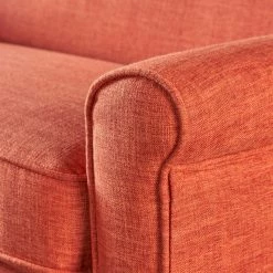 GDFStudio GDF Studio Mia Mid Century Modern Fabric Loveseat, Muted Orange -GDF sofa Shop eef121aa01b71a55 4666 w800 h800 b0 p0