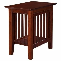 AFI Mission Chair Side Table In Walnut