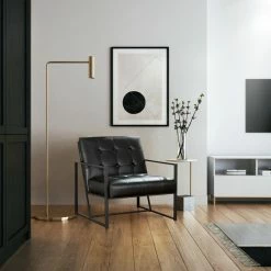 Glitzhome 29.25"H PU Leather Tufted Accent Chair, Black 21 Glitzhome 29.25"H PU Leather Tufted Accent Chair, Black -GDF sofa Shop eff1b3f800a63264 6196 w800 h800 b0 p0