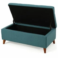 GDFStudio GDF Studio Etoney Fabric Storage Ottoman, Teal -GDF sofa Shop f071283001b9bb69 9033 w800 h800 b1 p0