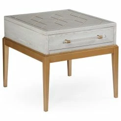 BASSETT MIRROR CO. Bassett Mirror Perrine Rectangle End Table In Soft Graphite 2430-LR-200EC -GDF sofa Shop f0c17df70afb6dbc 7239 w800 h800 b1 p0