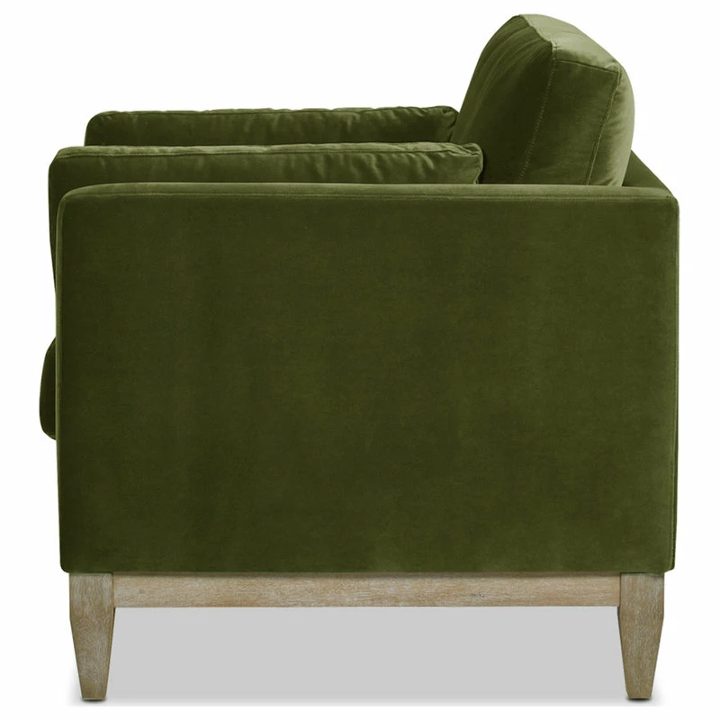 Jennifer Taylor Home Knox 36" Modern Farmhouse Arm Chair, Olive Green Performance Velvet 7 Jennifer Taylor Home Knox 36" Modern Farmhouse Arm Chair, Olive Green Performance Velvet - Image 5