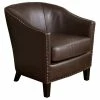 GDFStudio GDF Studio Carlton Tub Design Club Chair With Nailheads Accents, Brown Leather -GDF sofa Shop f141e20801de52f6 0892 w800 h800 b1 p0