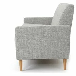 GDFStudio GDF Studio Stratford Mid Century Modern Fabric 3-Seat Sofa, Light Gray Tweed -GDF sofa Shop f15169ba01e529cc 4477 w800 h800 b1 p0