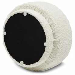 Jennifer Taylor Home Fuji 15" Mushroom Footstool Ottoman, Ivory White Boucle -GDF sofa Shop f161672503d1b112 3430 w800 h800 b1 p0