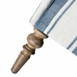 Karat Home Stripe Armchair With Solid Wood Legs, Navy -GDF sofa Shop f24189a400bdd075 1313 w800 h800 b0 p0