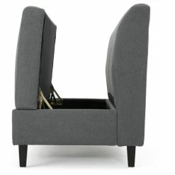 GDFStudio GDF Studio Toro Versatile Modern Fabric Storage Loveseat, Charcoal -GDF sofa Shop f2c1013e01e4edc7 3314 w800 h800 b1 p0