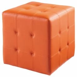 Sunpan Modern Home Dario Ottoman, Orange